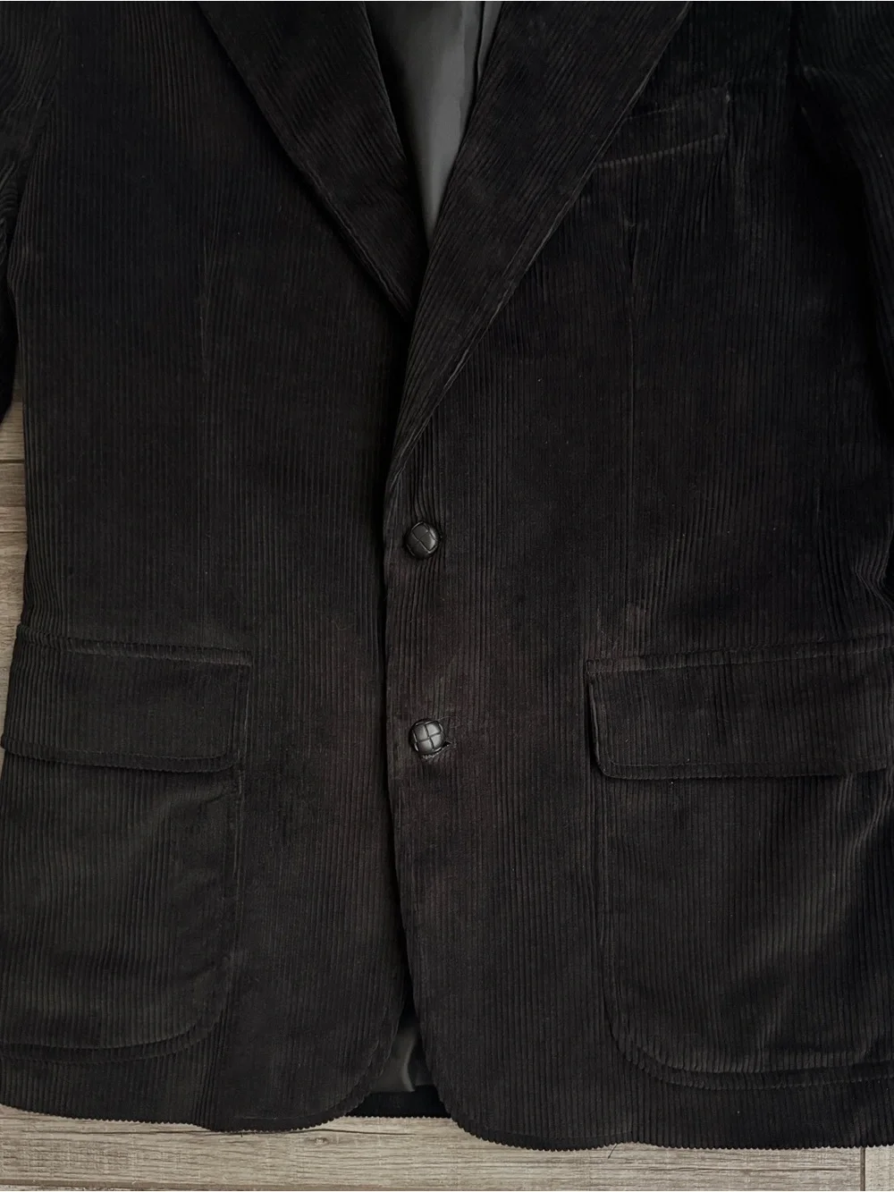 NWT Vintage Wentworth Montgomery Ward Black Corduroy Blazer Sport Coat 38R